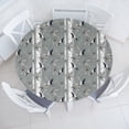 thumbnail image 1 of Ambesonne Bird Print Fitted Round Tablecloth, Retro Art Forest Leaves, 45"- 56" Diameter, Grey Eggshell Dark Blue, 1 of 5