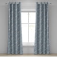 thumbnail image 1 of Ambesonne Bird Print Grommet Curtain, Crane Cartoon Pattern, 50"x72", White and Blue Grey, 1 of 1