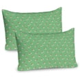thumbnail image 1 of Ambesonne Bird Print Pillow Sham 2 Pack, Apple Blossoming Avian, 36"x20", Sea Green and Multicolor, 1 of 3