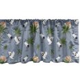 thumbnail image 1 of Ambesonne Bird Print Window Valance, Japanese Cranes and Bush, 54" X 12", Purpleblue Multicolor, 1 of 3