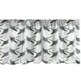 thumbnail image 1 of Ambesonne Bird Window Valance, Cuckoos Wings Graphic Pattern, 54" X 18", Blue Grey White and Fawn, 1 of 3
