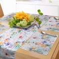 thumbnail image 1 of Ambesonne Birdhouse Table Runner & Placemats, Colorful Nests Sketch, Placemat 4 pcs + Runner 14"x90", Pale Mauve Multicolor, 1 of 2