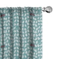 thumbnail image 1 of Ambesonne Birds 4-Panel Curtains, Snippet Connivent Sparrow, 56"x84", Burgundy Seafoam, 1 of 4