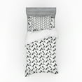 thumbnail image 1 of Ambesonne Birds Bedding Set 3 Pcs, Northern Mockingbirds, Twin, Grey Black White, 1 of 2