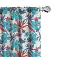 thumbnail image 1 of Ambesonne Birds Curtains, Branches and Little Birds, Pair of 28"x95", Multicolor, 1 of 5