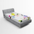 thumbnail image 1 of Ambesonne Birds Fitted Sheet, Colorful Mascots Singing, Twin XL Size, Multicolor, 1 of 2