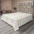 thumbnail image 1 of Ambesonne Birds Flat Sheet, Damask Spring Pattern, Queen Size, Multicolor, 1 of 1