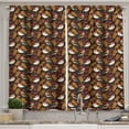 thumbnail image 1 of Ambesonne Birds Kitchen Curtains, Goldfinch Berry Pattern, 55"x24", Multicolor, 1 of 3