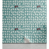 Ambesonne Birds Peel & Stick Wallpaper for Home, Snippet Connivent Sparrow, 13"x72", Burgundy Seafoam