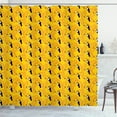 thumbnail image 1 of Ambesonne Birds Shower Curtain, Exotic Hawaii Wildlife Fauna, 69"Wx70"L, Earth Yellow Orange, 1 of 5