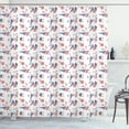 thumbnail image 1 of Ambesonne Birds Shower Curtain, Monstera Leaves and Animals, 69"Wx75"L, Multicolor, 1 of 5
