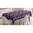 thumbnail image 1 of Ambesonne Birds Tablecloth Rectangular Table Cover, Flying Crane and Flowers, 60"x84", Multicolor, 1 of 4