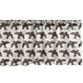 thumbnail image 1 of Ambesonne Birds Window Valance, Animal Drawn by Hand, 54" X 18", Dark Taupe Pale Salmon, 1 of 5