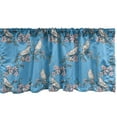 thumbnail image 1 of Ambesonne Birds Window Valance, Cherry Blossom and Finches, 42" x 12", Pale Pink Azure Blue, 1 of 3
