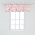 thumbnail image 1 of Ambesonne Birds Window Valance, Print of Hand Drawn Toucans and Flowers Victorian, Curtain Valance for Kitchen Bedroom Decor with Rod Pocket, 54" X 18", Pale Pink Cream, 1 of 2