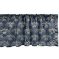 thumbnail image 1 of Ambesonne Birds Window Valance, Soaring Bird of Prey, 42" x 12", Slate Blue Mustard, 1 of 3