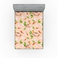 thumbnail image 1 of Ambesonne Birds and Nature Fitted Sheet, Winged Animals Art, Full Size, Fern Green Vermilion, 1 of 5