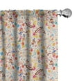 thumbnail image 1 of Ambesonne Birthday Curtains, Celebration, Pair of 28"x84", Multicolor, 1 of 5
