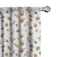 thumbnail image 1 of Ambesonne Birthday Curtains, Celebration Party, Pair of 28"x84", Multicolor, 1 of 5
