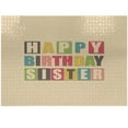 thumbnail image 1 of Ambesonne Birthday Party Jigsaw Puzzle Durable Cardboard, Grungy Writing Art, 1000 pcs, Pale Peach and Apple Green, 1 of 1