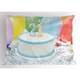 thumbnail image 1 of Ambesonne Birthday Pillow Sham, Colorful Ballons, 36" X 20", White and Pale Blue, 1 of 2