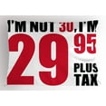 thumbnail image 1 of Ambesonne Birthday Pillow Sham, Forever Young Slogan, 26" X 20", Red Black and White, 1 of 2