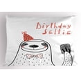thumbnail image 1 of Ambesonne Birthday Pillow Sham, Self Portrait Smile, 26" X 20", Multicolor, 1 of 2