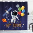 thumbnail image 1 of Ambesonne Birthday Shower Curtain, Astronaut Balloon, 69"Wx75"L, Multicolor, 1 of 3