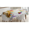 thumbnail image 1 of Ambesonne Birthday Tablecloth Rectangular Table Cover, Cartoon Animals Party, 60"x84", Multicolor, 1 of 4