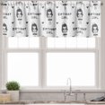 thumbnail image 1 of Ambesonne Birthday Valance Pack of 2, Little Girl with Gift Box, 54"X12", White Grey and Charcoal Grey, 1 of 3