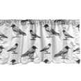 thumbnail image 1 of Ambesonne Black Crow Valance Pack of 2, Sketchy Monochrome Bird, 42"X12", Charcoal Grey Grey, 1 of 5