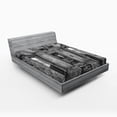 thumbnail image 1 of Ambesonne Black Fitted Sheet, Antique Railway Wagon, Queen Size, Black and White, 1 of 3