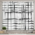 thumbnail image 1 of Ambesonne Black Kitchen Curtains, Abstract Art Geometric, 55"x30", Black White, 1 of 1