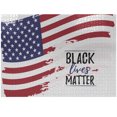 thumbnail image 1 of Ambesonne Black Lives Matter Jigsaw Puzzle Durable Cardboard, Brush USA Flag, 1000 pcs, Dark Pink and Lavender, 1 of 5