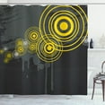 thumbnail image 1 of Ambesonne Black Shower Curtain, Street Inner Circle, 69"Wx84"L, Charcoal Grey and Black, 1 of 3
