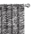 thumbnail image 1 of Ambesonne Black White 4-Panel Curtains, Wild Zebra Lines, 56"x95", Black White, 1 of 5