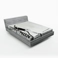 thumbnail image 1 of Ambesonne Black White Fitted Sheet, Baseball Sketch Art, Queen Size, Black White, 1 of 2