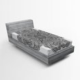 thumbnail image 1 of Ambesonne Black White Fitted Sheet, Celtic Art, Twin XL Size, Black White, 1 of 2