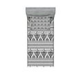 thumbnail image 1 of Ambesonne Black White Fitted Sheet & Pillow Sham Set, Eagle Prehistoric Art, Twin, Black White, 1 of 2