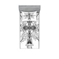 thumbnail image 1 of Ambesonne Black White Fitted Sheet & Pillow Sham Set, Gothic Themed Shape, Twinxl, White and Black, 1 of 2