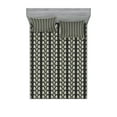 thumbnail image 1 of Ambesonne Black White Fitted Sheet & Pillow Sham Set, Vertical Wavy Leaf, Full, Black and White, 1 of 2
