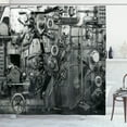 thumbnail image 1 of Ambesonne Black White Shower Curtain, Machine in Factory, 69"Wx75"L, Black and White, 1 of 5