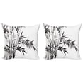 thumbnail image 1 of Ambesonne Black White Throw Pillow Cover 2 Pack, Watercolor Tree Branch, 24", Charcoal Grey and White, 1 of 6