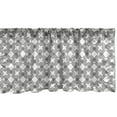 thumbnail image 1 of Ambesonne Black and White Window Valance, Monochrome Diagonal Stripes Arrangement Geometric Abstract Composition, Curtain Valance for Kitchen Bedroom Decor with Rod Pocket, 54" X 18", Black and White, 1 of 2