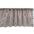 thumbnail image 1 of Ambesonne Black Window Valance, Abstract Retro Spirals, 54" X 18", Charcoal Grey Orange, 1 of 3