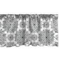 thumbnail image 1 of Ambesonne Black Window Valance, Eastern Mosaic Patterns, 54" X 18", Black, 1 of 3