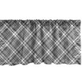 thumbnail image 1 of Ambesonne Black and Grey Window Valance, Tartan Geometrical, 54" X 18", Pale Taupe Dimgray, 1 of 3