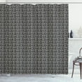 thumbnail image 1 of Ambesonne Black and Ivory Shower Curtain, Stripe Retro Effect, 69"Wx75"L, Ivory and Black, 1 of 5