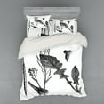 thumbnail image 1 of Ambesonne Black and White Bedding Set 4 Pcs, Root Vegetable, Queen, Black White, 1 of 2