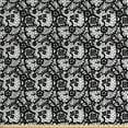 thumbnail image 1 of Ambesonne Black and White Fabric by the Yard Upholstery, Lacy Inspirations, 5 Yards, Black White, 1 of 4